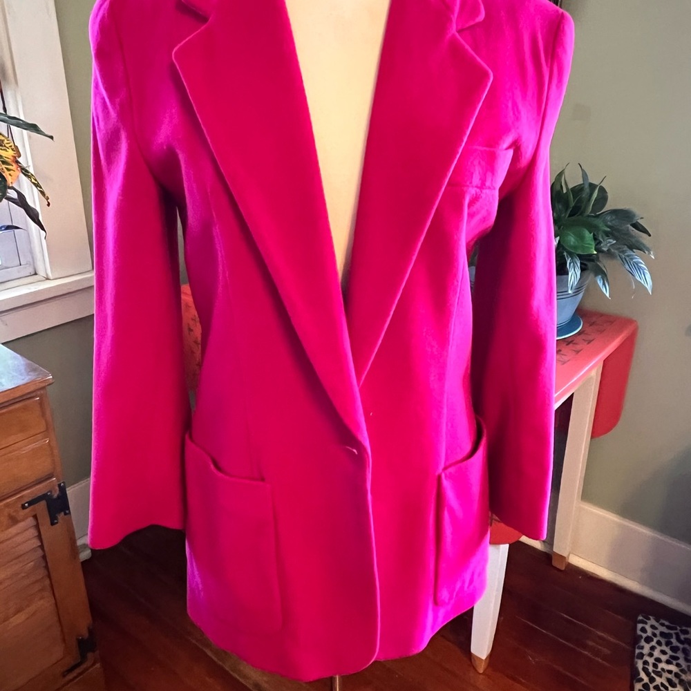 Wool Women's Pink Blazer